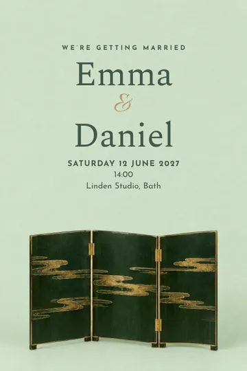 An intimate world invitation design
