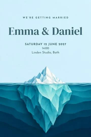 Depths together invitation design