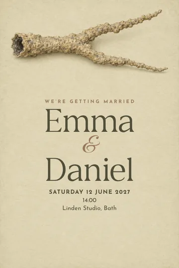 An extraordinary connection invitation design