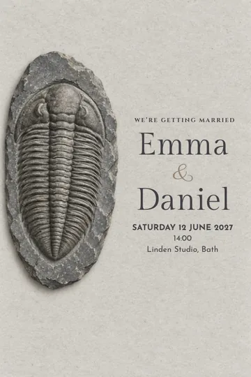 Preserved forever invitation design